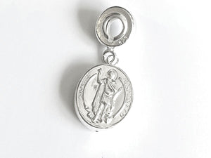 Berloque de Prata 925 Santo Expedito para Bracelete Personalizado - Deitos Joias Finas