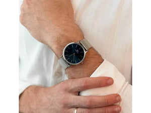 Relógio Masculino Harlem Blue Silver 40mm