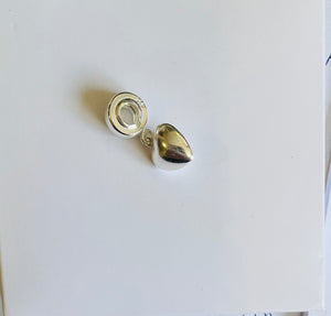 Berloque de Prata 925 Coração para Bracelete Personalizado - Deitos Joias Finas